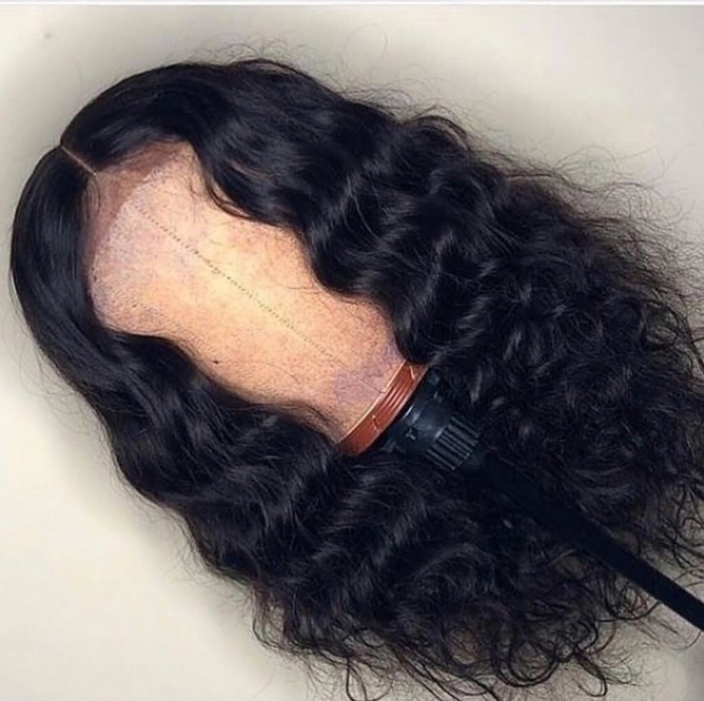 Body wave closure wig